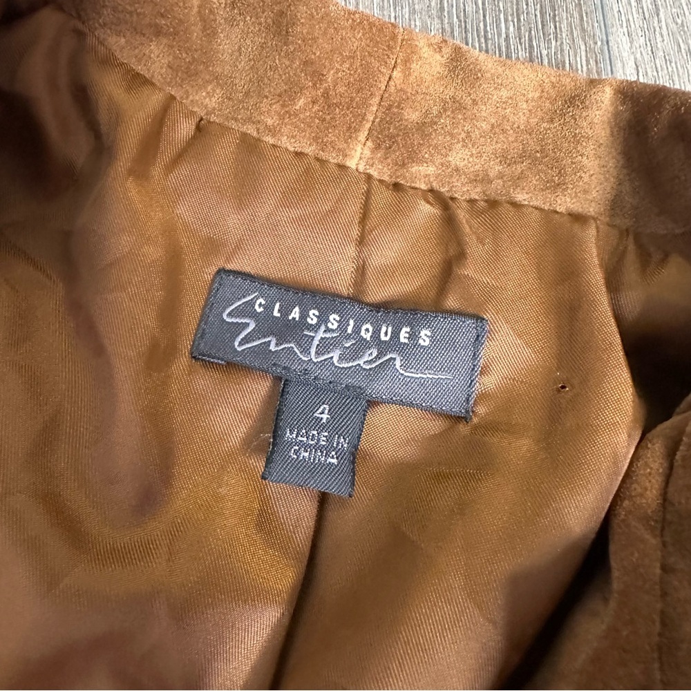 Vintage Y2K suede floral Classics Entier jacket - Picture 8 of 8